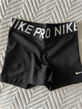 Nike Black Women's Training Bike Shorts with Branded Waistband